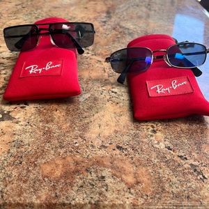 Ray ban children’s selling 2 pair one pair has scratch in upper left corner